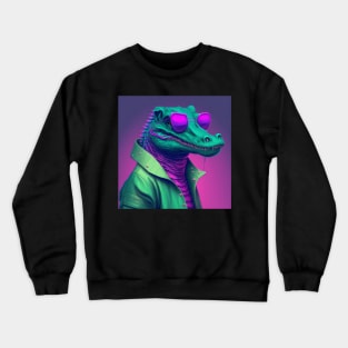 Vapor Wave Alligator Crewneck Sweatshirt